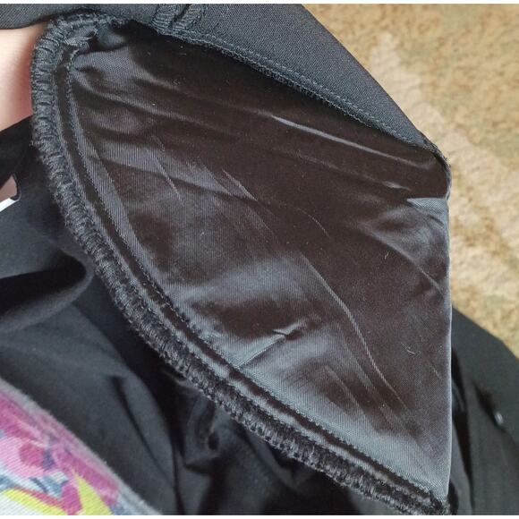 VTG Sag Harbor Women 22W Black Short Sleeve 3 Button Front Blazer Jacket - Picture 5 of 7